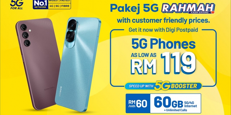 Pakej G Rahmah Pelan Digi Paling Asas Dengan Data Gb Tapi Telefon