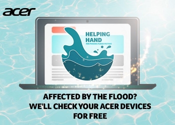 Acer Hulur Tangan Untuk Ringankan Beban Mangsa Banjir Pulau Pinang