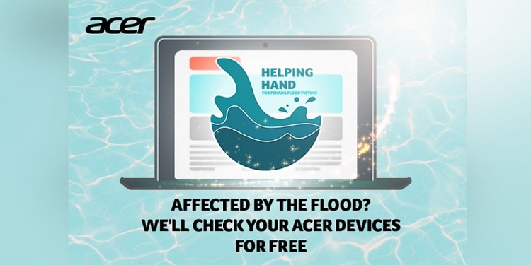 Acer Hulur Tangan Untuk Ringankan Beban Mangsa Banjir Pulau Pinang