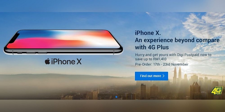 Miliki iPhone X Daripada Digi Pada Harga Bermula RM3,593