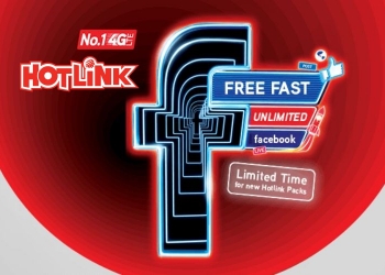 999GB Data Facebook percuma setiap hari dengan Hotlink