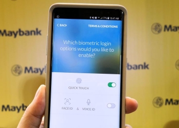 Daftar masuk Maybank2u guna muka dan suara