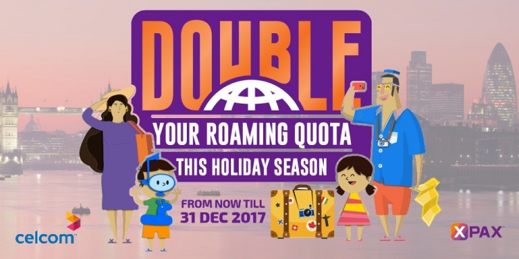Celcom dan Xpax gandakan data perayauan antarabangsa