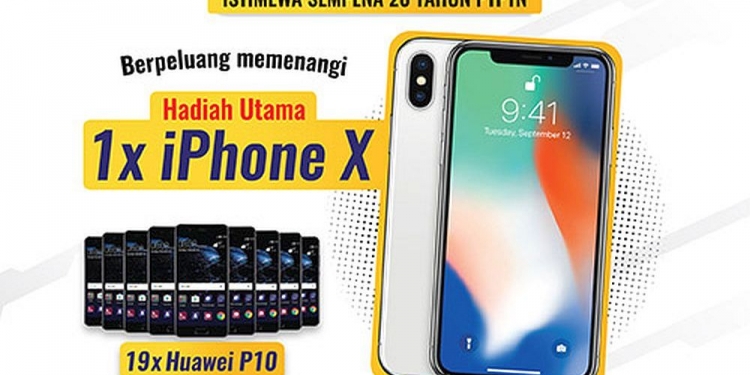Bayar hutang PTPTN sekarang berpeluang menang iPhone X