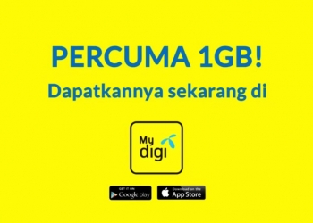 1GB data percuma tanda terima kasih Digi kepada semua