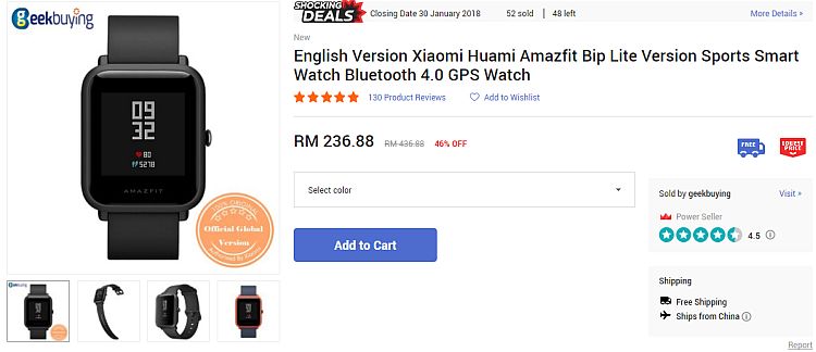 Pada Harga RM207, Ini Mungkin Jam Tangan GPS Paling Murah 