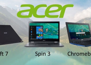 3 Laptop Acer yang baru keluar dari ketuhar CES 2018