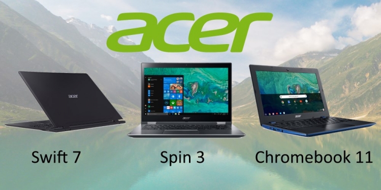 3 Laptop Acer yang baru keluar dari ketuhar CES 2018