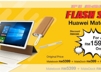 Jualan terlampau murah Huawei Matebook, MateDock & MatePen hanya RM1,599