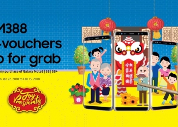 Percuma baucer RM388 untuk pembelian Samsung Galaxy S8, S8+ dan Note8