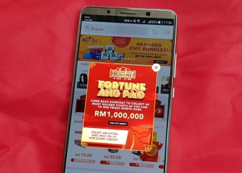 Shopee beri lebih RM1 juta Wang sempena Tahun Baru Cina
