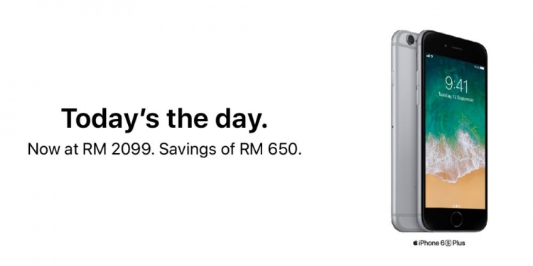 Diskaun RM650 untuk iPhone 6S Plus hanya di sini