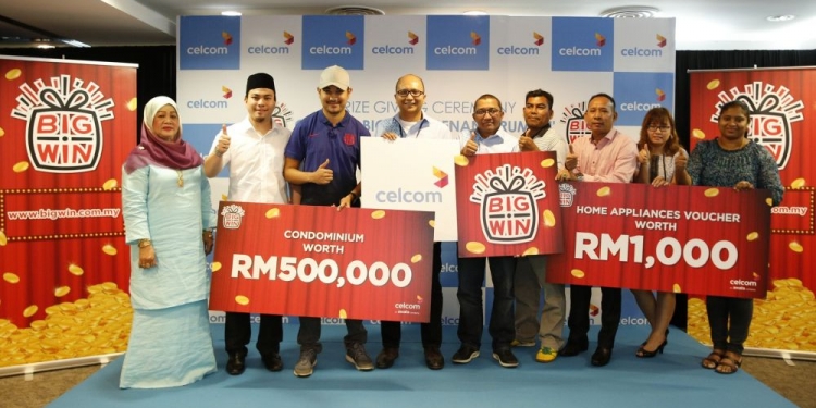 Kontraktor menang kondo RM500 ribu di Celcom Big Win