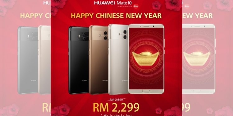 Diskaun RM400 dan hadiah percuma untuk pembelian Huawei Mate 10