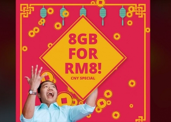 Tawaran termurah 8GB data hanya RM8 di Yoodo