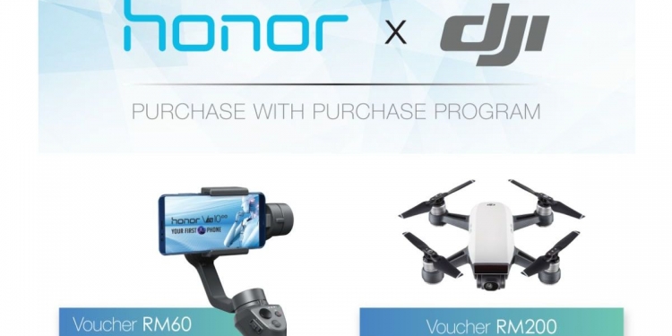 Promosi honor X DJI buat harga View 10 dan OSMO Mobile 2 lebih murah