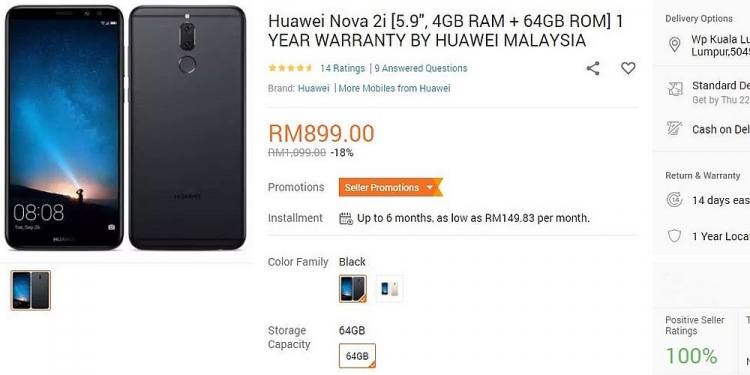 Huawei Nova 2i Turun Harga Menghampiri Nova 2 Lite