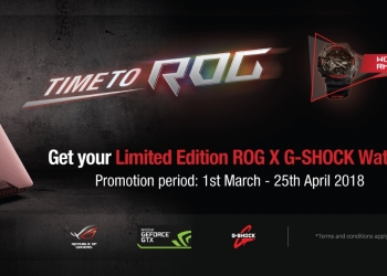 Jam tangan edisi terhad ASUS ROG x G-Shock bukan untuk dijual