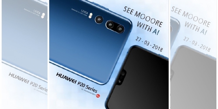 Tiga kamera belakang semakin jelas di Huawei P20