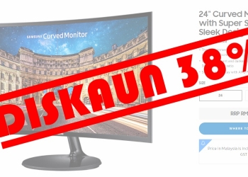 Monitor lengkung Samsung murah RM341 dari biasa
