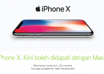 iPhone X kembali di Maxis Zerolution dengan syarat jauh berbeza
