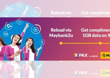 Xpax bagi data percuma jika tambah nilai di Maybank2u