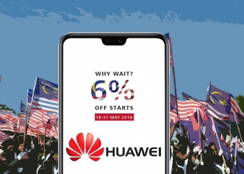 Huawei Rai Kadar GST Baru Dengan Diskaun 6% Keatas Produk Mereka