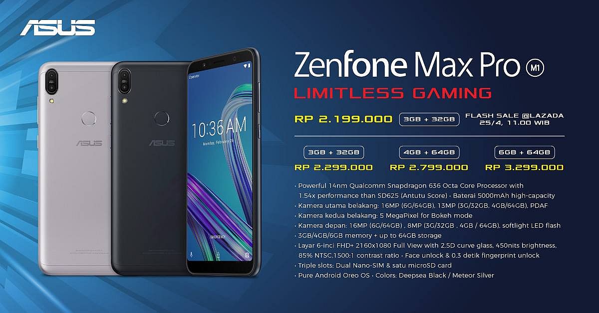 ASUS Zenfone Max Pro M1 akan dilancarkan pada 31 Mei 