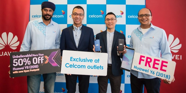 Huawei Y6 2018 percuma untuk pengguna Celcom FIRST jika sanggup