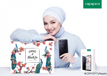 OPPO F7 edisi Neelofa datang dengan sekotak hadiah hari raya