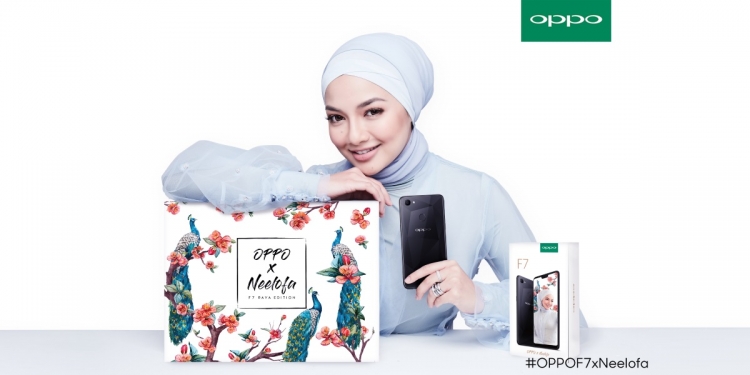 OPPO F7 edisi Neelofa datang dengan sekotak hadiah hari raya