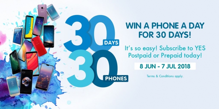 YES bagi 30 telefon percuma selama 30 hari