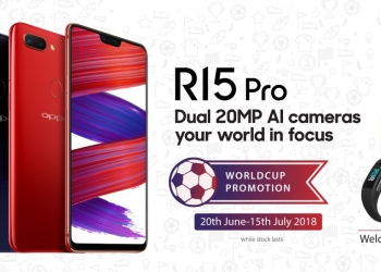 OPPO R15 Pro ada hadiah percuma sepanjang Piala Dunia 2018