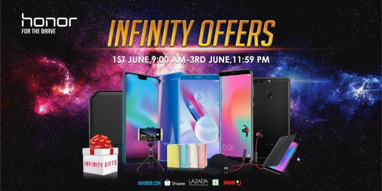 honor sambut ketibaan GST 0% dengan tawaran Infinity