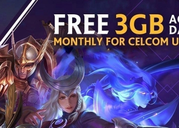 Celcom Beri 3GB Kuota Percuma Setiap Bulan Untuk Anda Main AOV