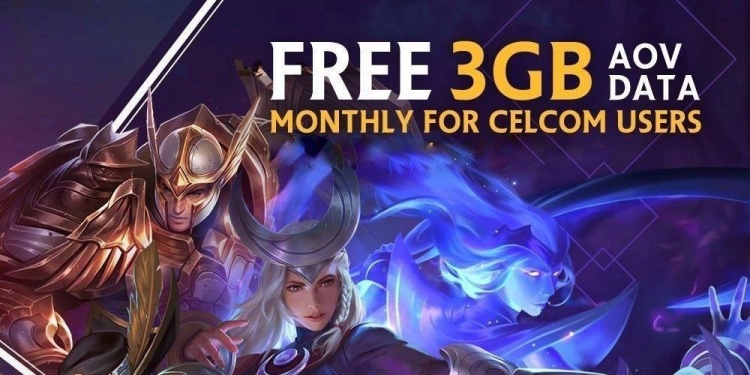Celcom Beri 3GB Kuota Percuma Setiap Bulan Untuk Anda Main AOV