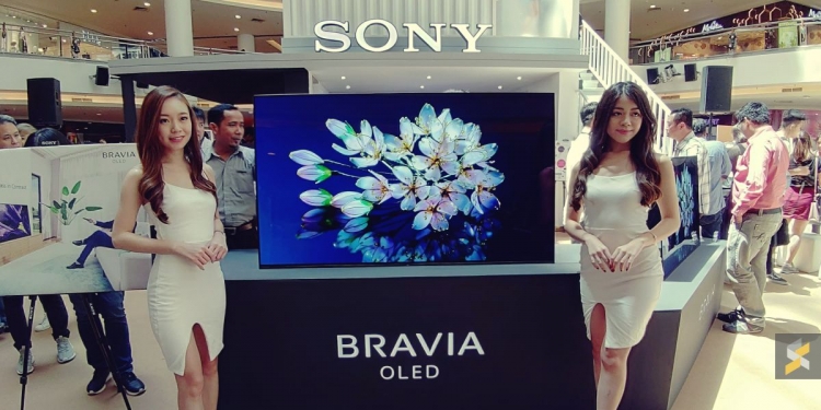 Televisyen OLED Sony A9F Serikan Ruang Tamu Dengan Paparan 4K HDR