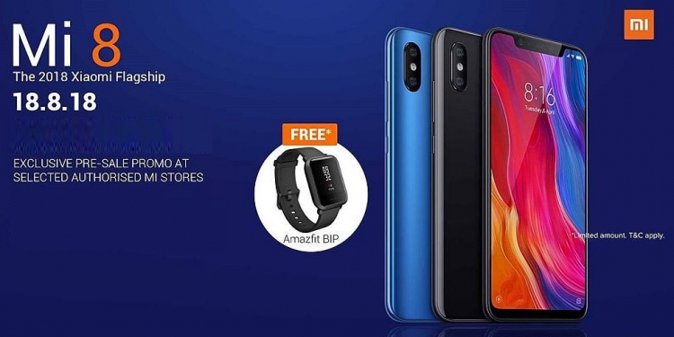 Jam Amazfit BIP percuma untuk pembeli terawal Mi 8