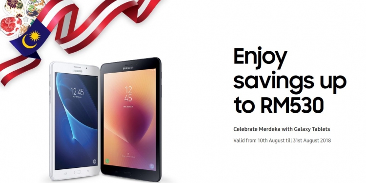 Samsung bagi diskaun hingga RM530 untuk Galaxy Tab sempena merdeka