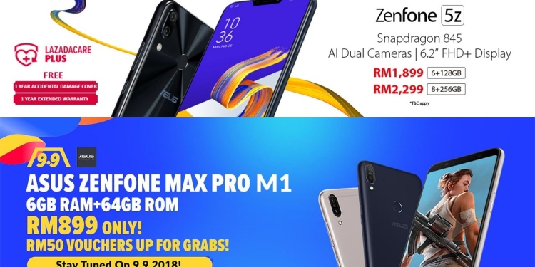 ASUS Zenfone 5z dan Zenfone Max Pro paling murah pada 9 September