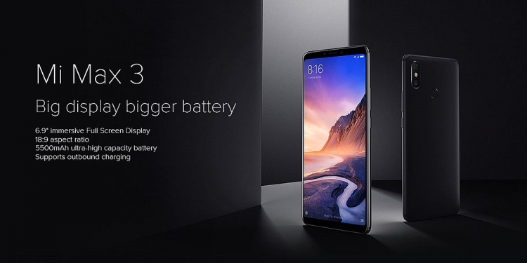 Phablet Mi Max 3 dan gelang Mi Band 3 tiba di Malaysia hujung bulan ini