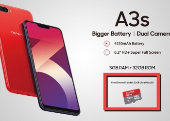Storan OPPO A3s 32GB diganda secara percuma meraikan Hari Malaysia