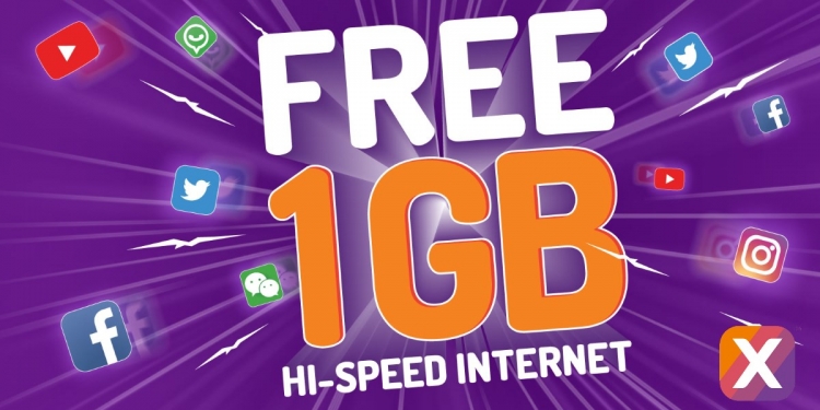 Xpax bagi 1GB data percuma untuk tambah nilai RM10 dan ke atas