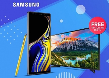 Senheng bagi TV LED 40″ percuma kalau beli Galaxy Note9