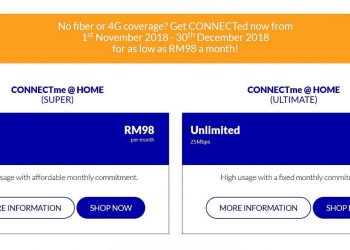 CONNECTme perkenal pelan tanpa had dengan liputan di seluruh negara