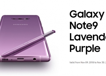 Galaxy Note9 Lavender Purple tiba di Malaysia dengan storan 1TB
