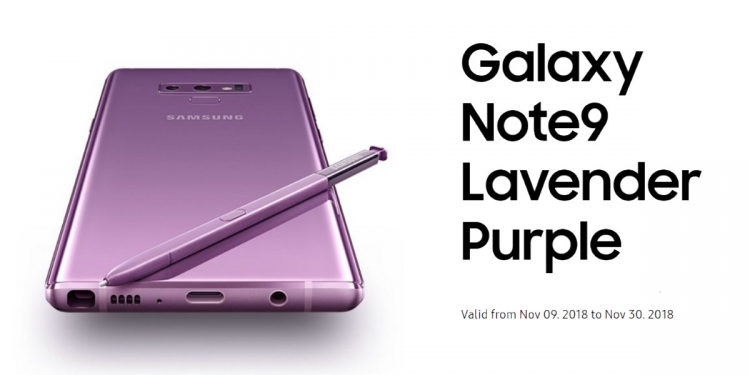 Galaxy Note9 Lavender Purple tiba di Malaysia dengan storan 1TB