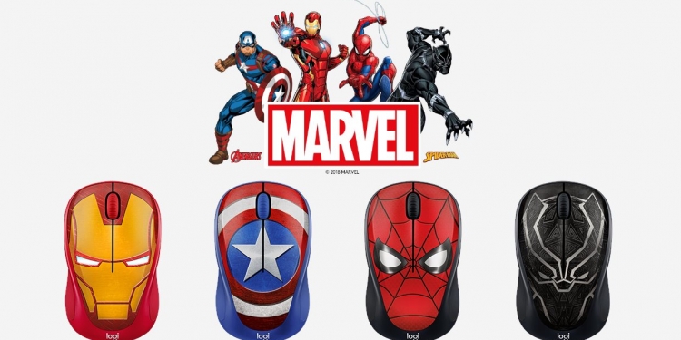 Pilih sut adiwira anda dengan tetikus wayarles Logitech koleksi MARVEL