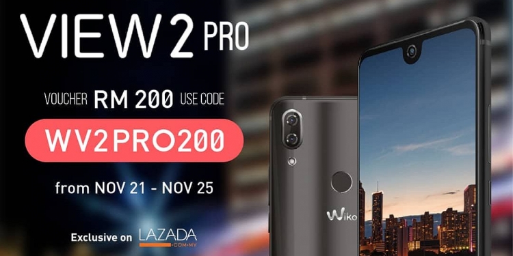 Diskaun RM200 untuk Wiko View2 Pro dalam waktu terhad