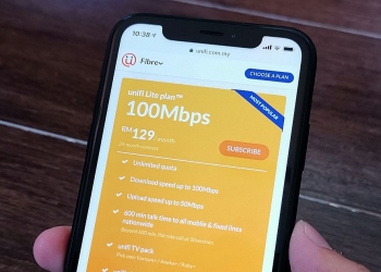 Harga unifi 100Mbps kekal tidak berubah selepas 24 bulan